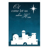 Oh Come Let Us Adore Him Card